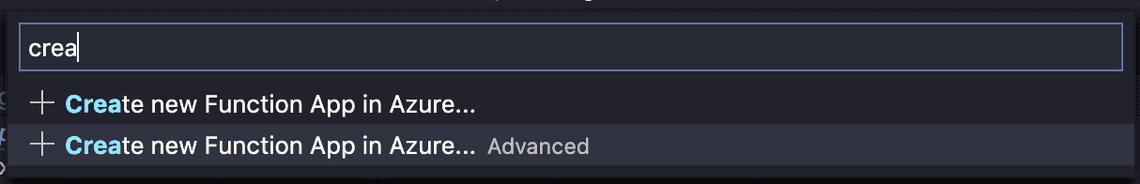 Create a function in Azure