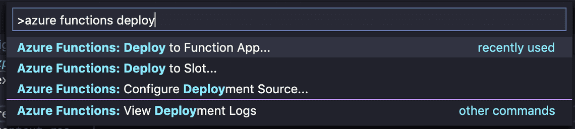 Starting the deploy