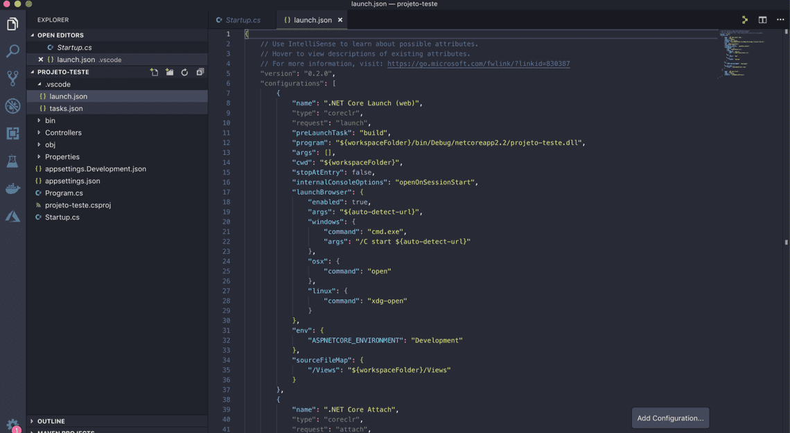 Launch Json